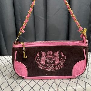 Juicy couture baguette y2k pink and brown bag